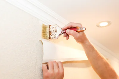 Pose de papier peint à Musièges — revêtements muraux et toiles de verre
